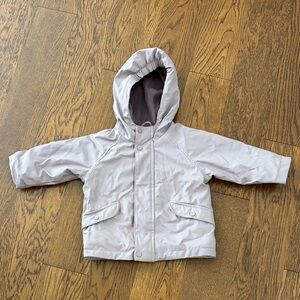 Zara light purple water repellent jacket